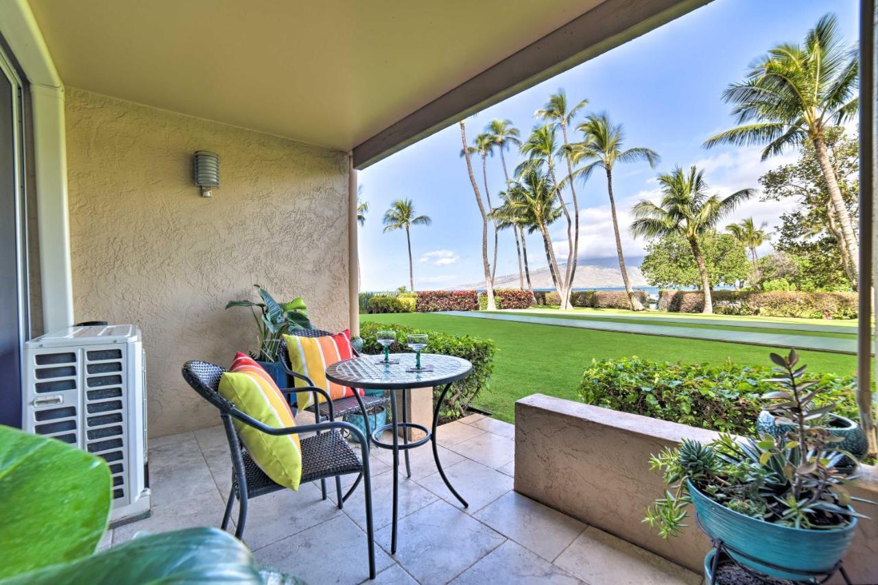 Ocean-View Kihei Condo With Lanai Steps To Beach! Exteriör bild
